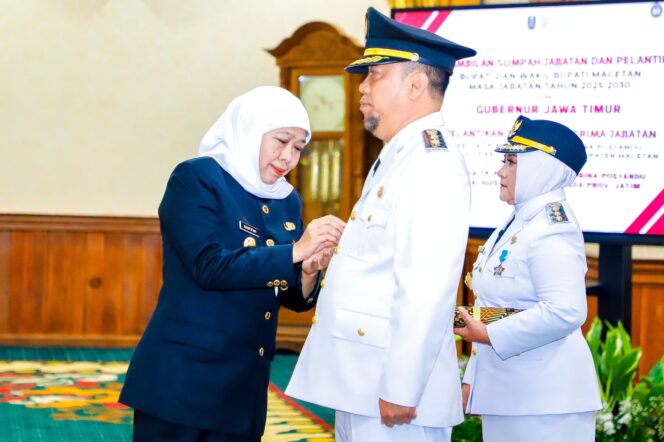 
Gubernur Khofifah Lantik Bupati-Wakil Bupati Magetan, Pesankan Kawal Tiga Program Prioritas Sekolah Rakyat, Koperasi  Merah Putih dan MBG