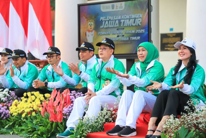 
					Optimistis Posisi Pemuncak  FORNAS VIII, Gubernur Khofifah: Rebut Medali Maksimal dan Harumkan Nama Jawa Timur