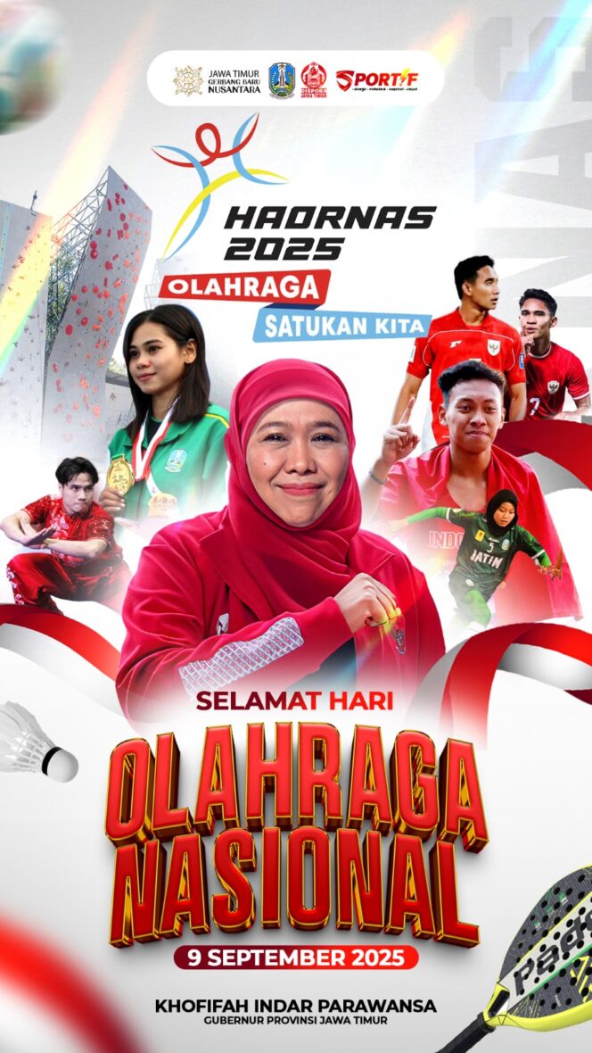 
					Semangat Sportivitas dan Persatuan Jadi Sorotan Gubernur Khofifah di Haornas ke-42