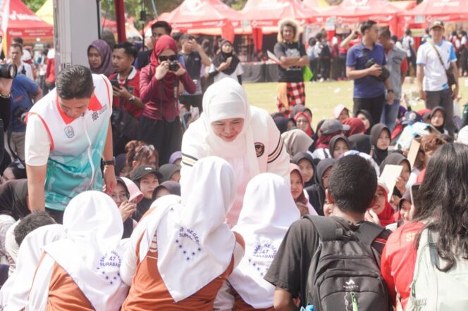 
					Jatim Sportiv Festival Haornas XLII 2025 Diramaikan Ribuan Warga, Gubernur Khofifah Pastikan Budaya Olahraga Kian Menguat