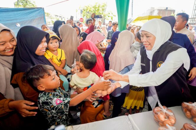 
					Gubernur Khofifah Fokuskan Pasar Murah Jangkau Wilayah yang Sulit Akses Pasar Tradisional