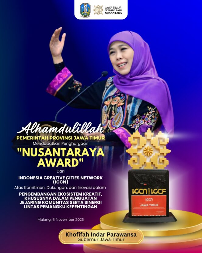 
					Dari Fesyen hingga Kuliner, Gubernur Khofifah Ungkap Ekspor Ekraf Jatim Capai USD 12,8 Miliar Terbesar di Indonesia