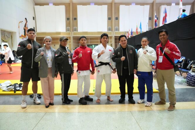 
					Menpora Erick Sebarkan Semangat Olimpiade di Lapangan SEA Games 2025 Thailand