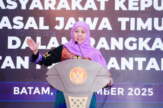 
					Gubernur Khofifah Serukan Sinergi Warga Jatim Perkuat Pasar Antar Provinsi dan Harmonisasi Kehidupan di Kepri