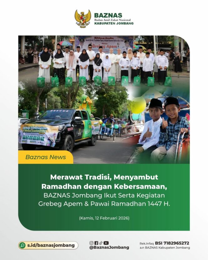 
BAZNAS Jombang Ikut Semarakkan Tradisi Grebek Apem
