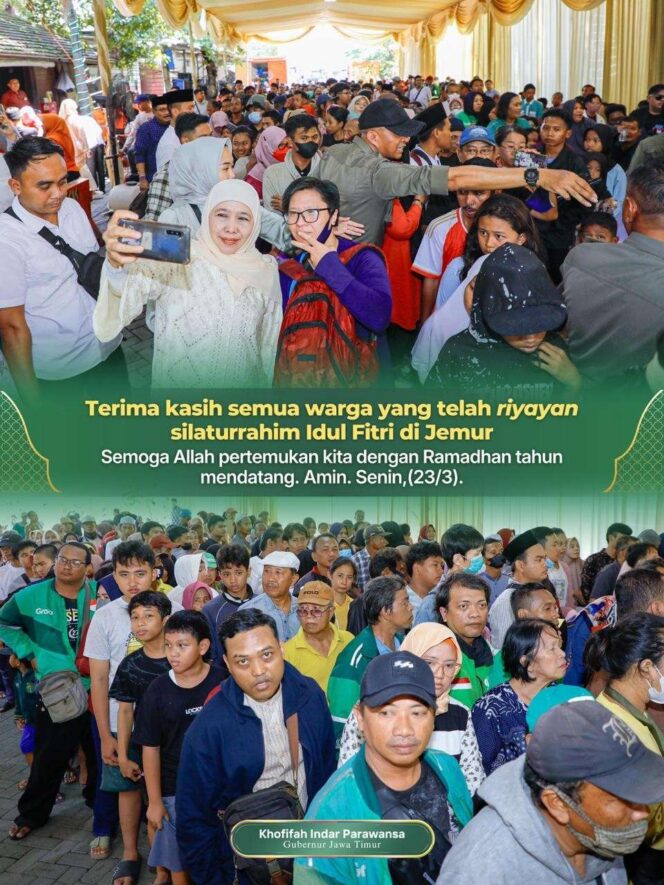 
Gubernur Khofifah Hadirkan Riyayan Penuh Kehangatan Hingga Hari Terakhir, Warga Tetap Membludak