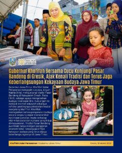 Gubernur Khofifah Ajak Generasi Muda Kenali Tradisi Lewat Kunjungan ke Pasar Bandeng Gresik