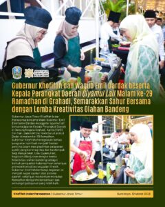 Gubernur Khofifah Gelar Qiyamul Lail di Grahadi, Lomba Olahan Bandeng Pererat Silaturahmi Perangkat Daerah