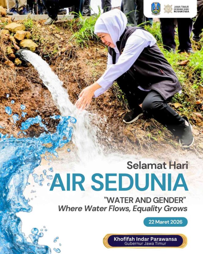 
Gubernur Khofifah Angkat Isu Air dan Gender, Akses Air Bersih Kunci Kesetaraan