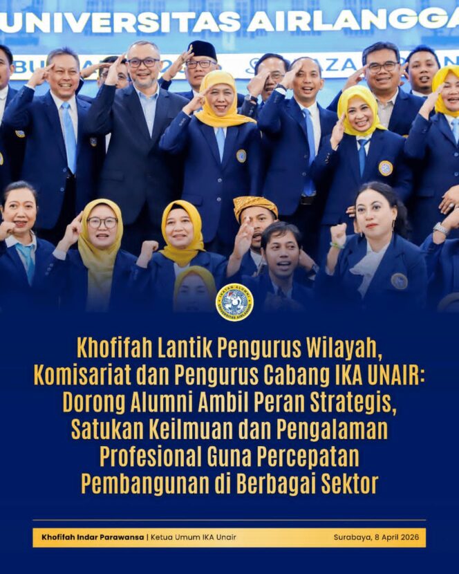
Gubernur Khofifah Dorong Alumni UNAIR Satukan Keilmuan dan Pengabdian Profesional untuk Percepat Pembangunan