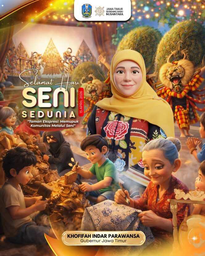 
Gubernur Khofifah Dorong Seni Jadi Kekuatan Bangun Solidaritas, Kreativitas, dan Keberagaman Budaya di Jatim
