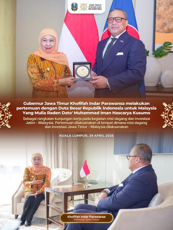 
Gubernur Khofifah Dorong Jatim Jadi Powerhouse Perdagangan Nasional dalam Pertemuan di Kuala Lumpur