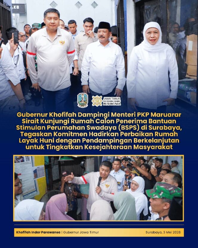
Gubernur Khofifah Apresiasi Lonjakan Program BSPS, Jatim Targetkan 33 Ribu Rumah Tahun 2026