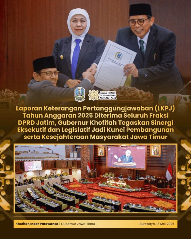 
Gubernur Khofifah Tegaskan Jawa Timur Terus Perkuat Sinergi Pusat dan Daerah untuk Pembangunan Berkelanjutan