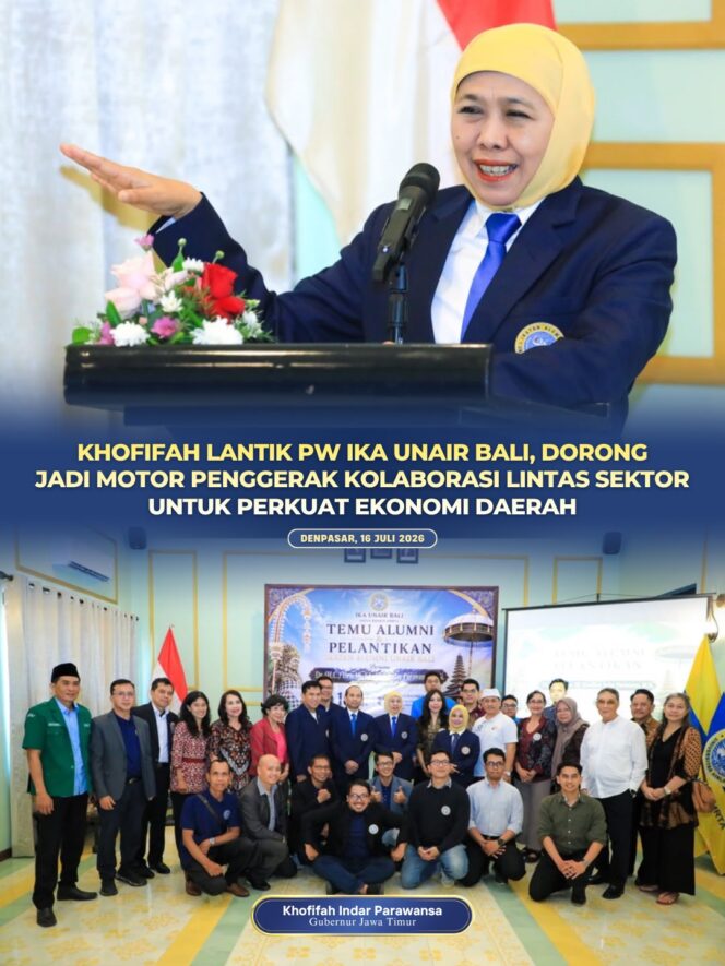 
Pelantikan PW IKA UNAIR Bali, Khofifah Tawarkan Kolaborasi Substitusi Impor Daging Wagyu