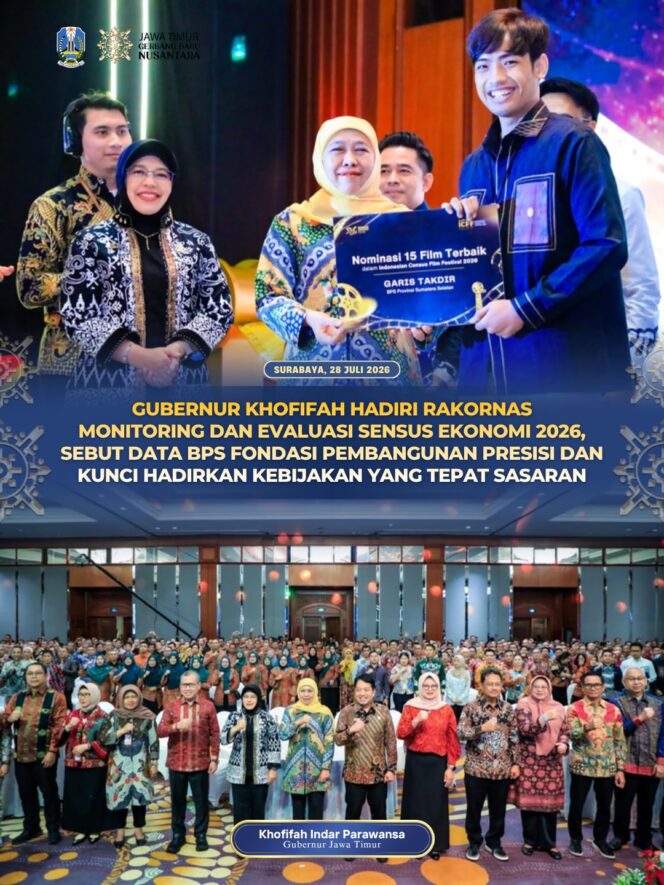 
Gubernur Khofifah: Data Statistik Akurat Fondasi Pembangunan dan Penentu Kebijakan yang Presisi