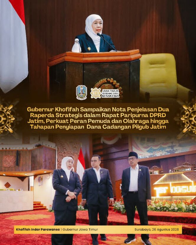 
Perkuat Peran Pemuda dan Olahraga, Gubernur Khofifah Usulkan Payung Hukum Baru untuk Pembangunan SDM Jatim