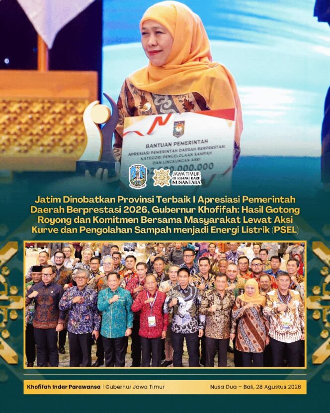 
Pengelolaan Sampah Jatim Terbaik Nasional, Gubernur Khofifah Dorong Kurve dan PSEL Jadi Solusi Berkelanjutan