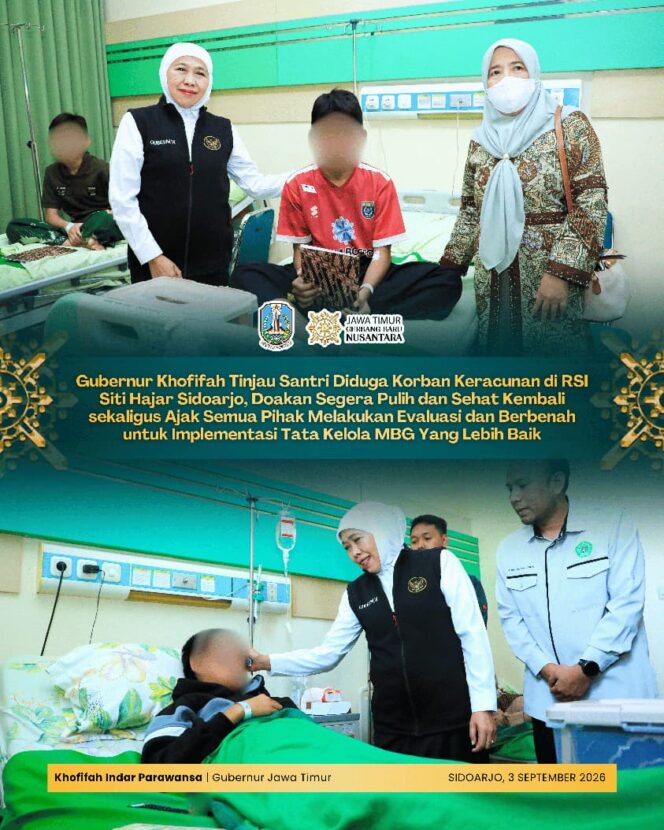 
Gubernur Khofifah Pastikan 24 dari 27 Pasien di RSI Siti Hajar Dapat Pulang, Tiga Masih Jalani Observasi
