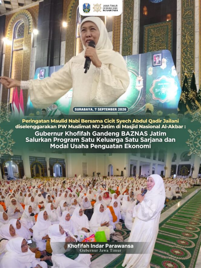 
Dari Beasiswa hingga Modal Usaha, Gubernur Khofifah Bersama BAZNAS Jatim Hadirkan Dukungan bagi Mustahik