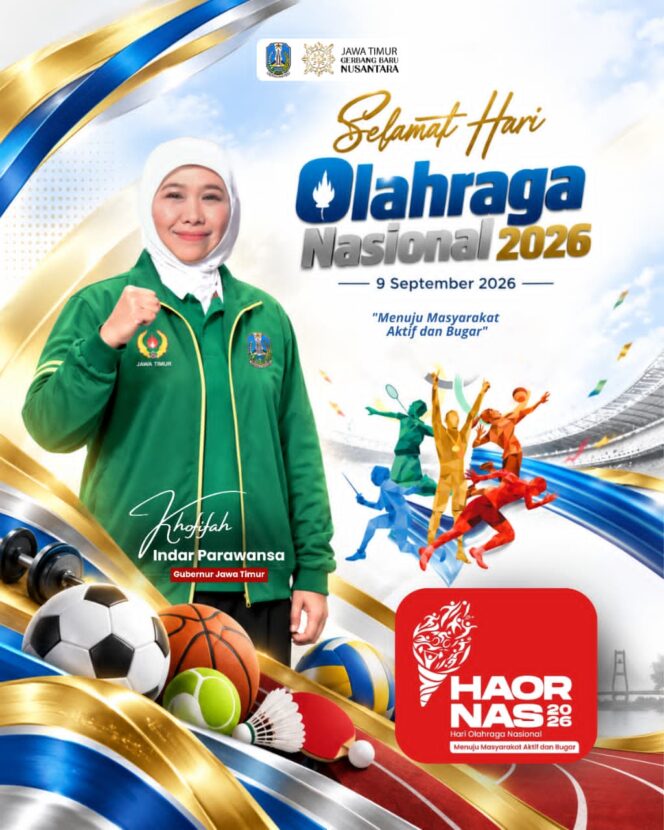 
Gubernur Khofifah Ajak Masyarakat Hidup Aktif, Perkuat Pembinaan Atlet dan Olahraga Inklusif di Jatim