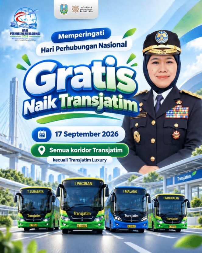 
Gubernur Khofifah: Transportasi Publik Hubungkan Masyarakat dengan Peluang, Trans Jatim Digratiskan Saat Harhubnas