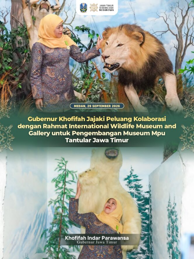 
Dari Medan ke Jawa Timur, Gubernur Khofifah Buka Ruang Kolaborasi Pengembangan Museum dan Edukasi Konservasi