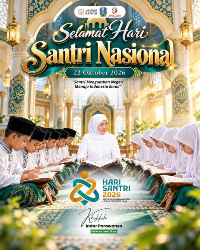 
Gubernur Khofifah Tegaskan Pentingnya Akhlak dan Bimbingan Ulama dalam Pemanfaatan Teknologi Santri